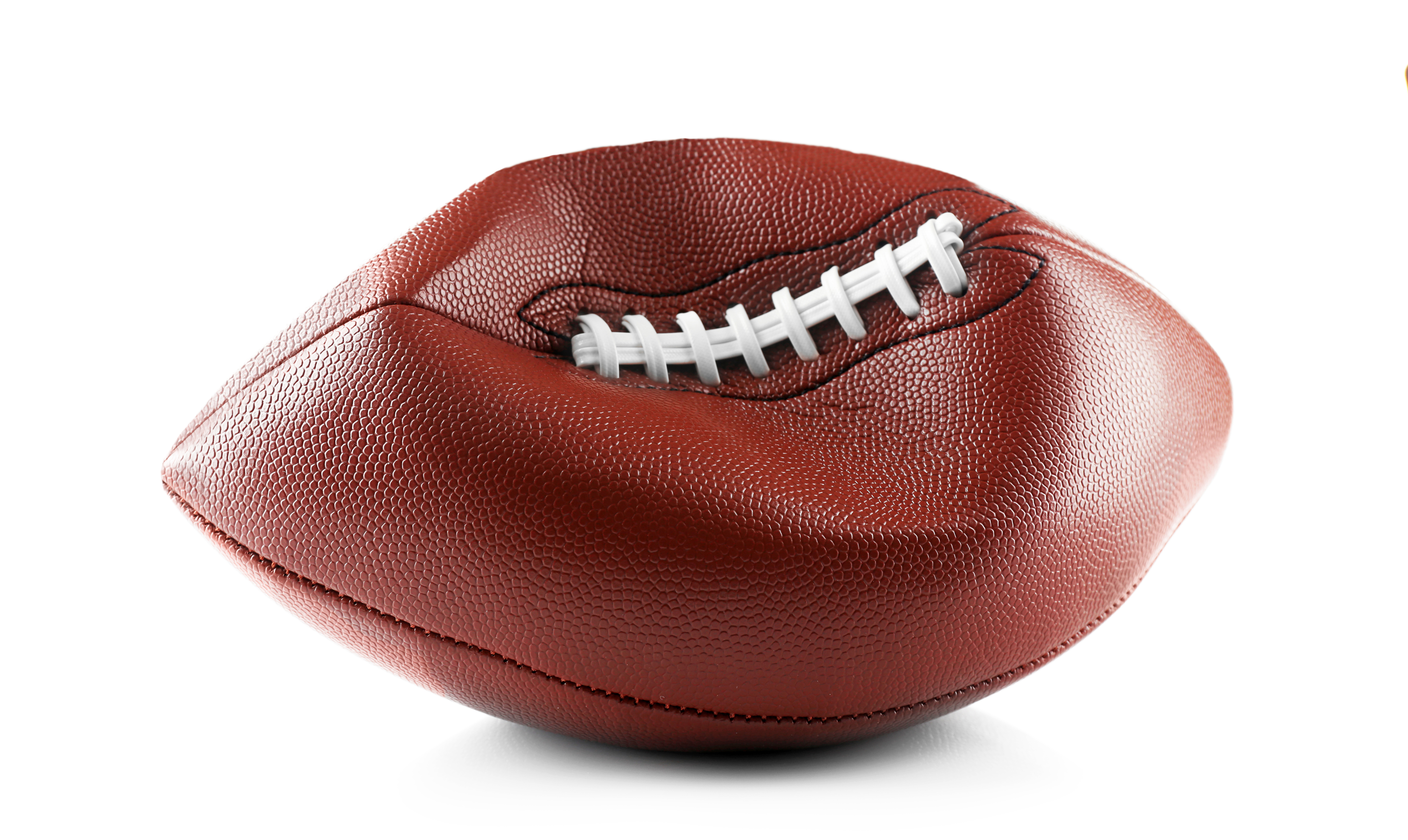 deflated football with less air and weight 