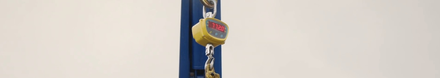 Adam Equipment's SHS Crane Scale hanging from crane