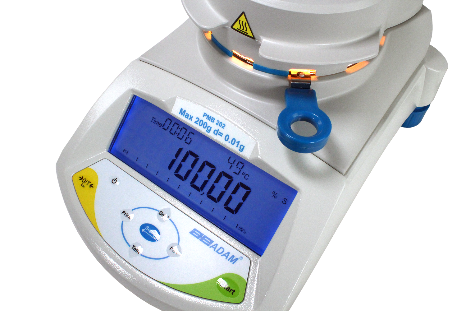 PMB Moisture Analyzer drying samples