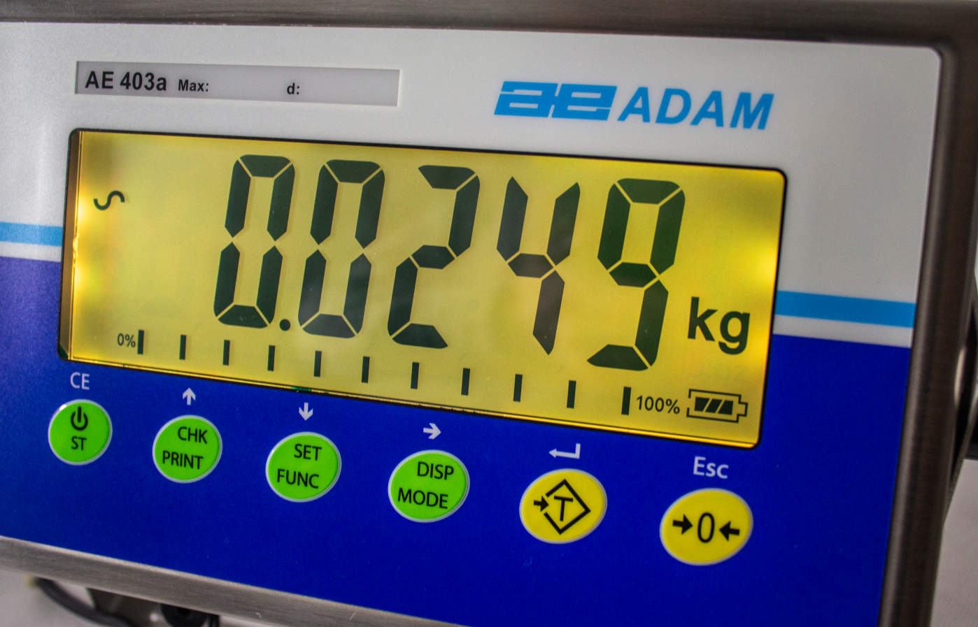 AE 403 indicator with Low checkweighing 